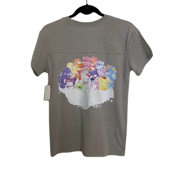 NWT Hello Kitty & Care Bears Graphic T-Shirt | Women's Small Cuddle Friends Tee - Picture 2 of 10